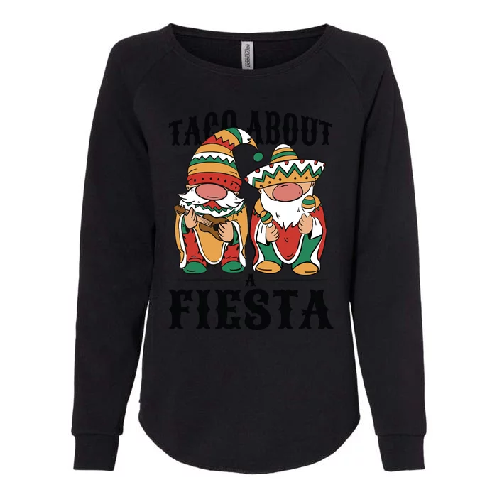 Taco About A Fiesta Gnomes Womens California Wash Sweatshirt