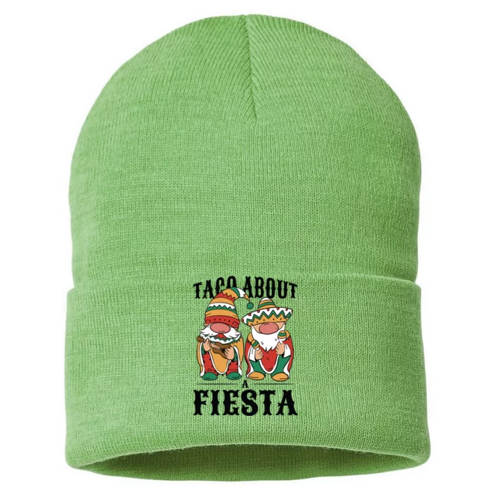 Taco About A Fiesta Gnomes Sustainable Knit Beanie