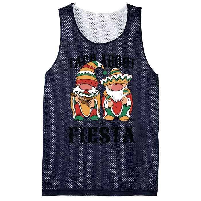 Taco About A Fiesta Gnomes Mesh Reversible Basketball Jersey Tank