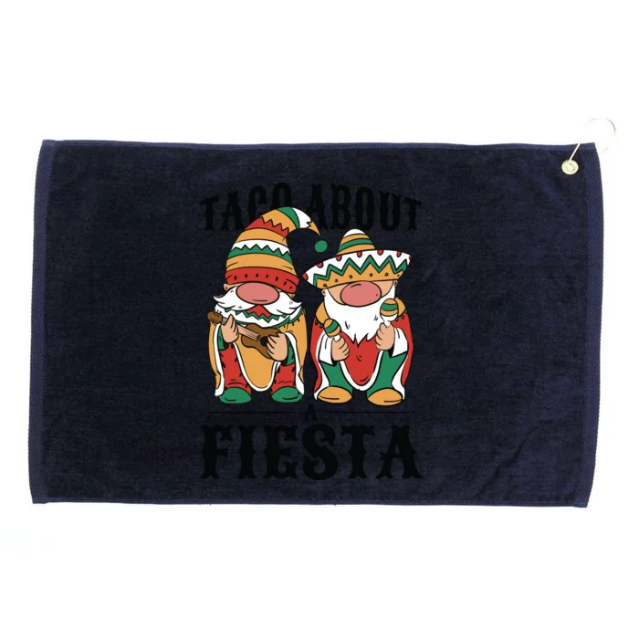 Taco About A Fiesta Gnomes Grommeted Golf Towel