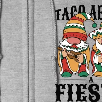 Taco About A Fiesta Gnomes Full Zip Hoodie