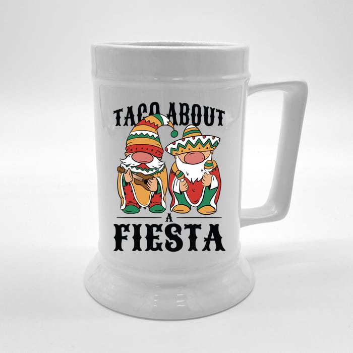 Taco About A Fiesta Gnomes Front & Back Beer Stein