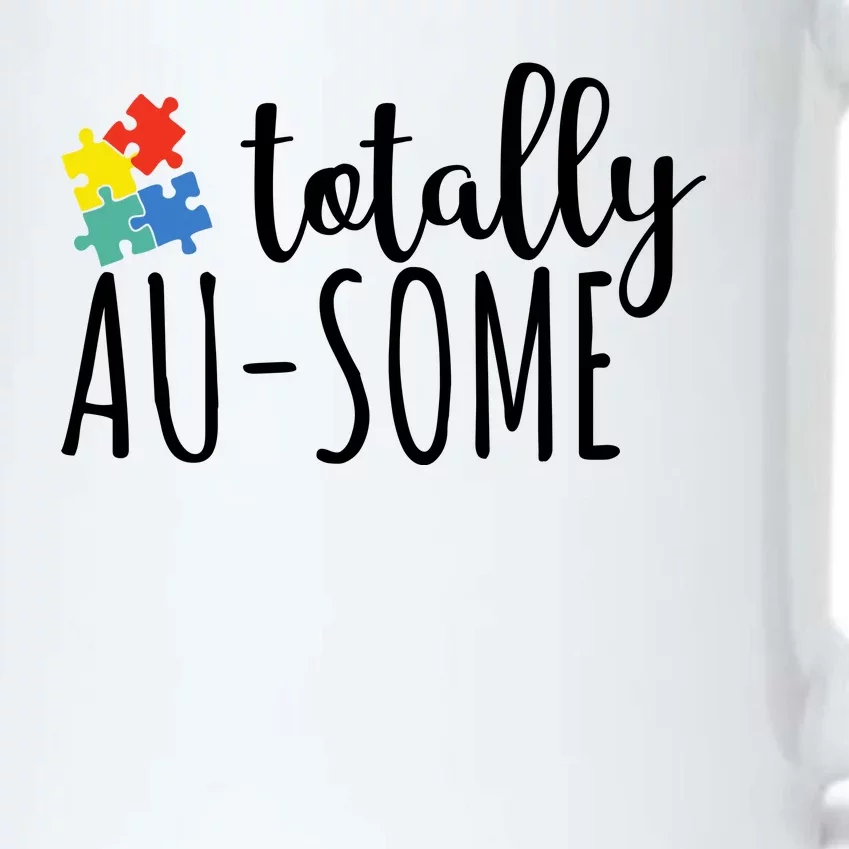 Totally Awesome Autism Awareness Black Color Changing Mug