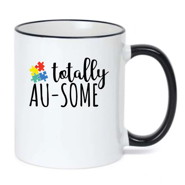 Totally Awesome Autism Awareness Black Color Changing Mug