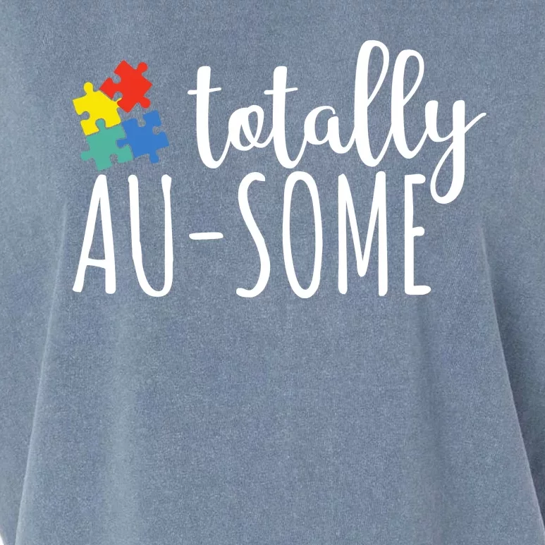 Totally Awesome Autism Awareness Garment-Dyed Women's Muscle Tee