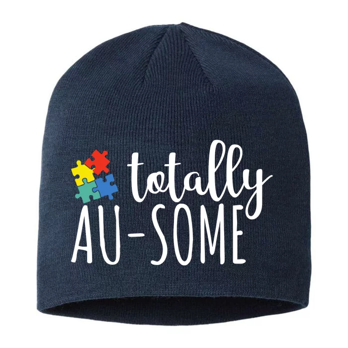 Totally Awesome Autism Awareness 8 1/2in Sustainable Knit Beanie