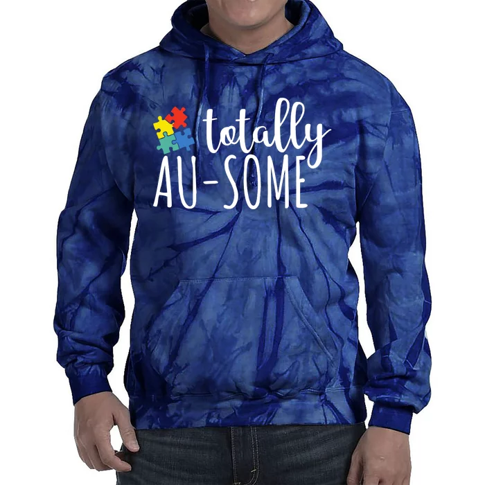 Totally Awesome Autism Awareness Tie Dye Hoodie