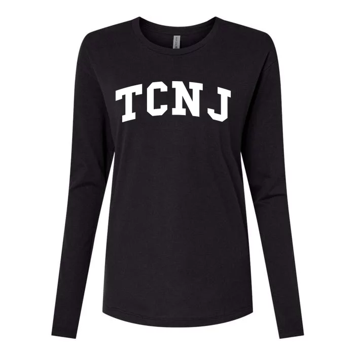 TCNJ Athletic Arch College University Womens Cotton Relaxed Long Sleeve T-Shirt