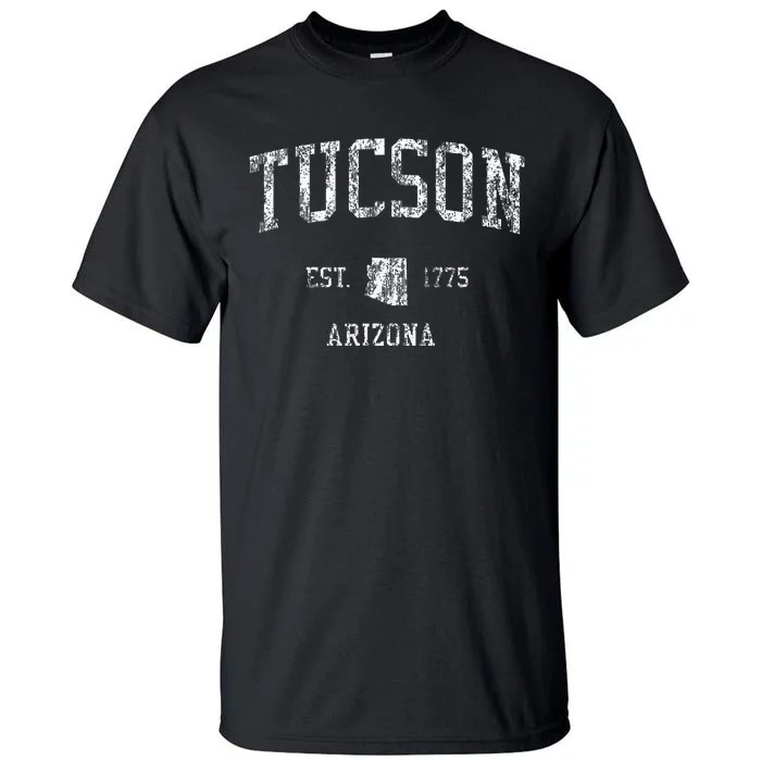 Tucson Arizona AZ Vintage Sports Design Retro Tall T-Shirt