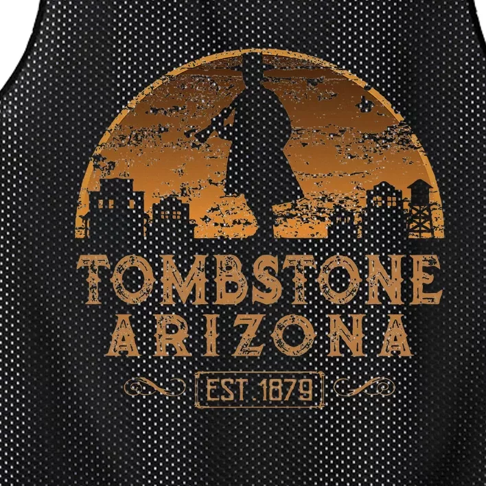 Tombstone Arizona Az Wild West Gunfighter Mesh Reversible Basketball Jersey Tank