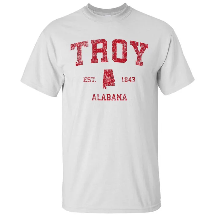 Troy Alabama Al Vintage Sports Design Tall T-Shirt