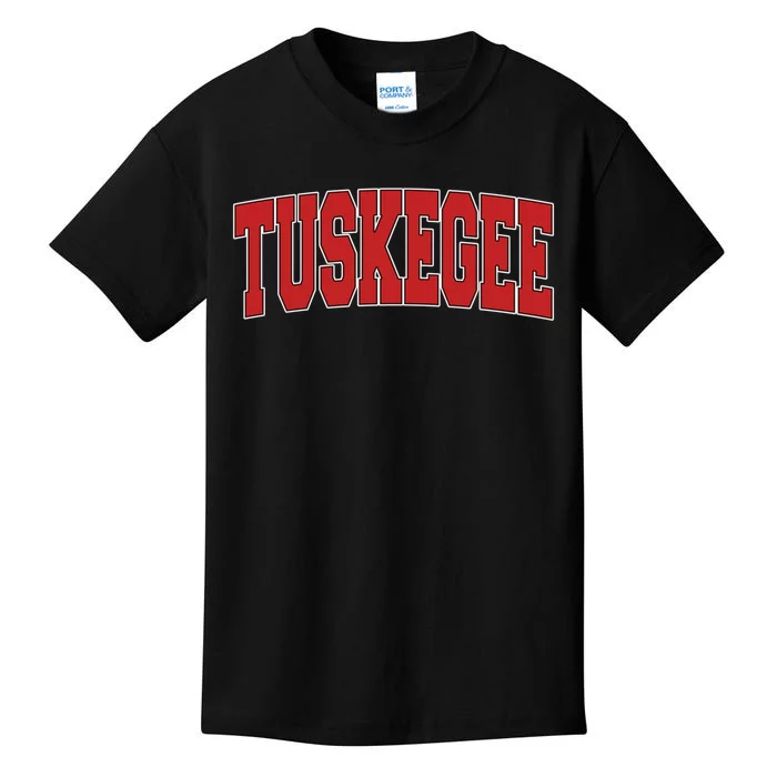 Tuskegee Al Alabama Varsity Style Usa Vintage Sports Kids T-Shirt