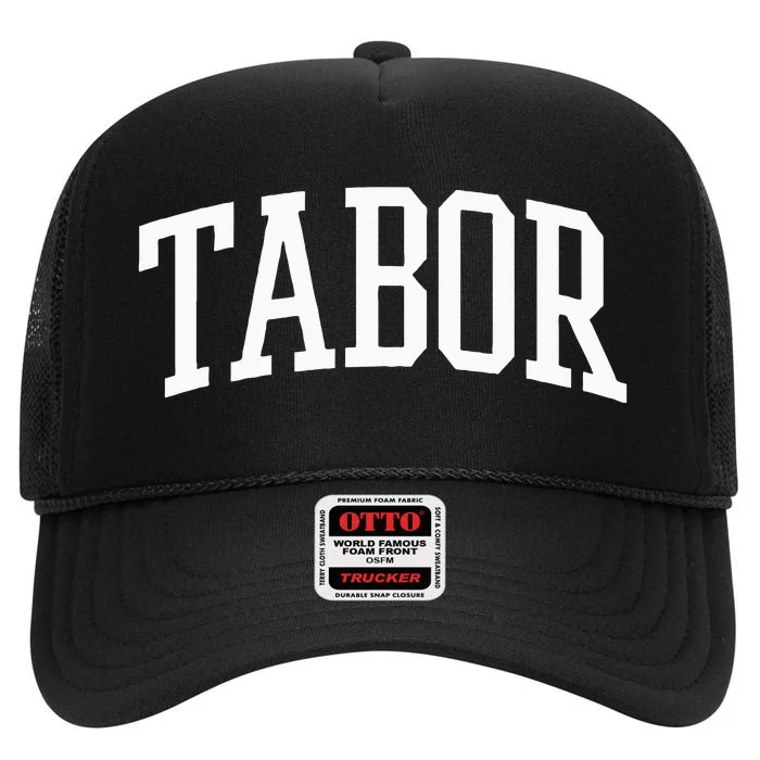 Tabor Athletic Arch College University @ Alumni High Crown Mesh Trucker Hat