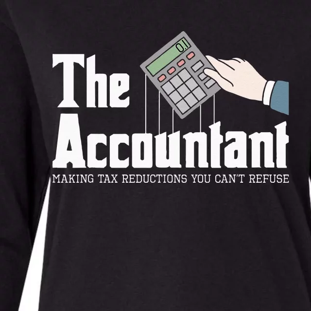 The Accountant Auditor Bookkeeper Bookkeeping Taxation Womens Cotton Relaxed Long Sleeve T-Shirt