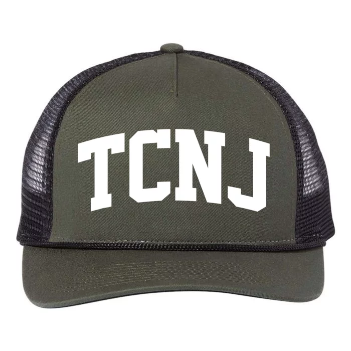 TCNJ Athletic Arch College University Retro Rope Trucker Hat Cap