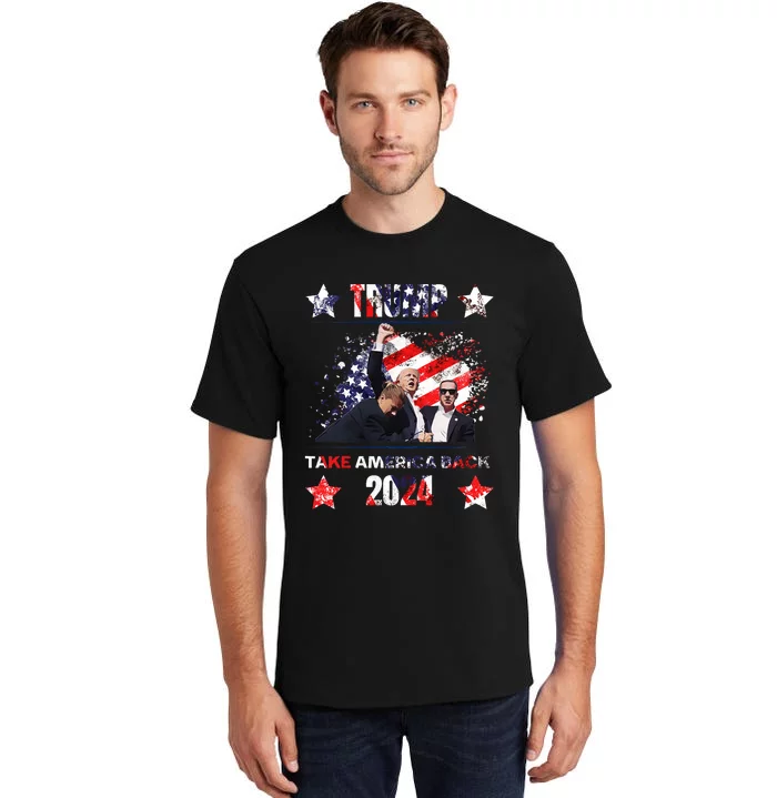 Trump Assassination Attempt 2024 Tall T-Shirt