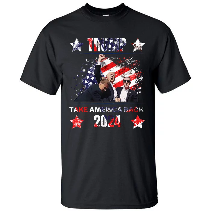 Trump Assassination Attempt 2024 Tall T-Shirt