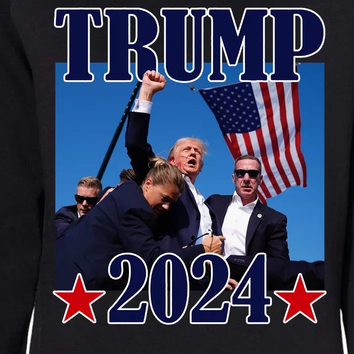 Trump Assassination Attempt Iconic 2024 Womens California Wash Sweatshirt