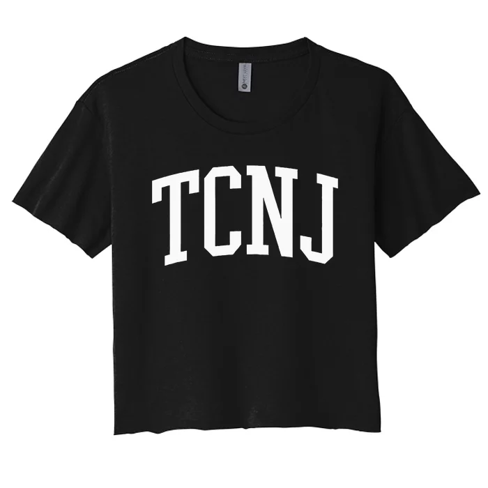 TCNJ Athletic Arch College University @ Alumni Women's Crop Top Tee