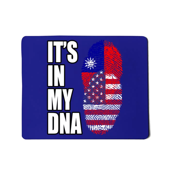 Taiwanese And American Mix Heritage Dna Flag Cute Gift Mousepad