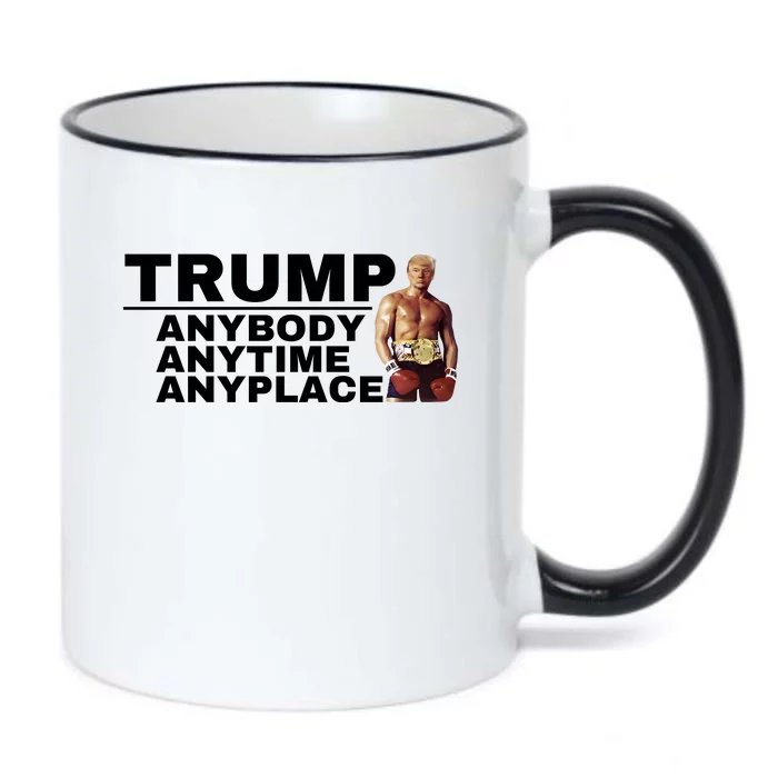 Trump Anybody Anytime Anyplace Trump 2024 Black Color Changing Mug