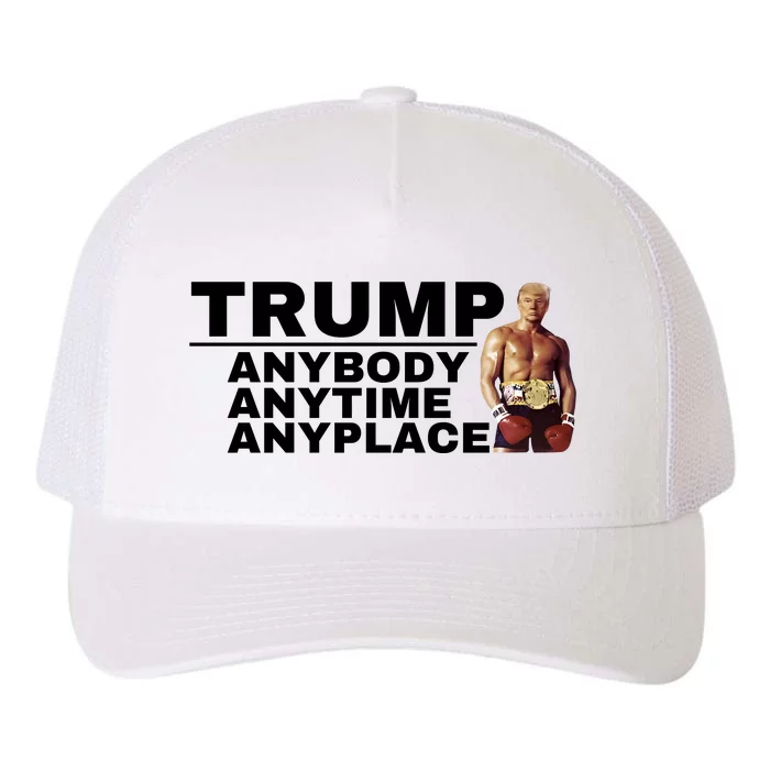 Trump Anybody Anytime Anyplace Trump 2024 Yupoong Adult 5-Panel Trucker Hat