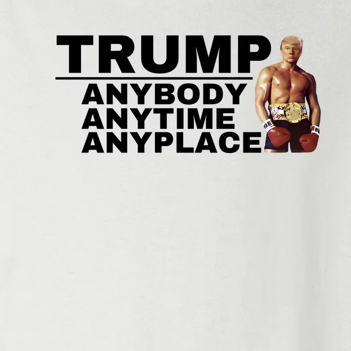 Trump Anybody Anytime Anyplace Trump 2024 Toddler Long Sleeve Shirt