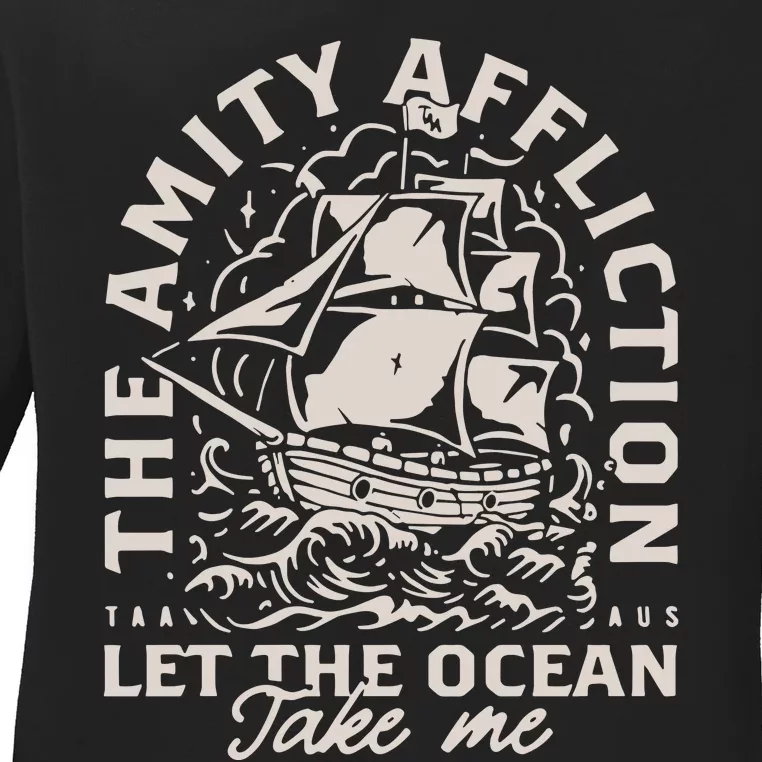 The Amity Affliction Let The Ocean Take Me Ship Ladies Long Sleeve Shirt