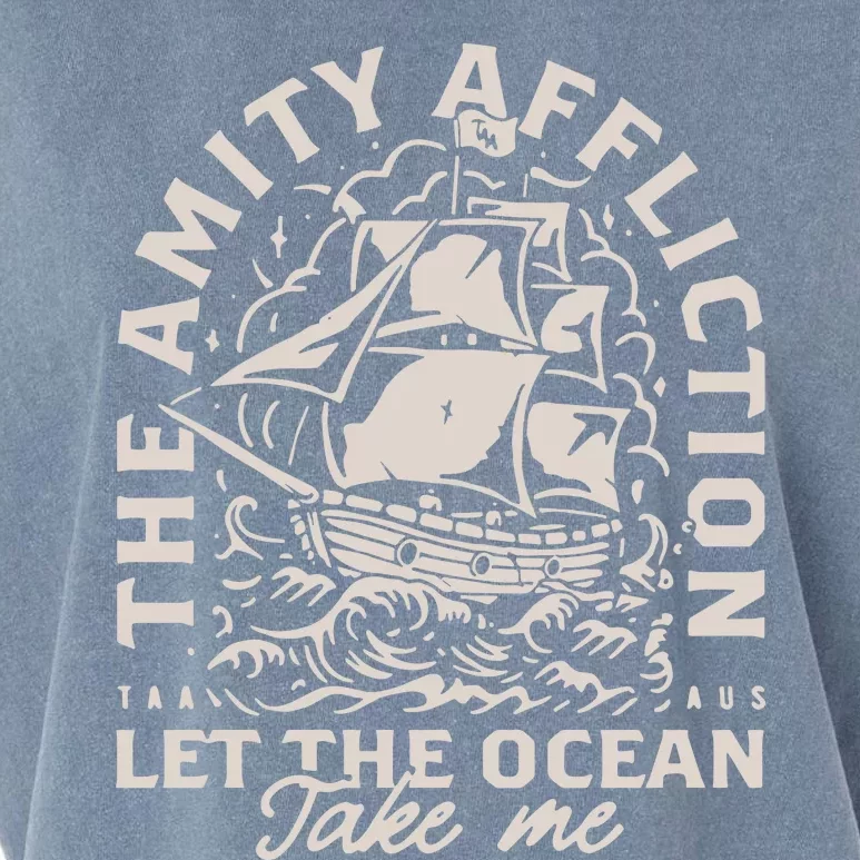 The Amity Affliction Let The Ocean Take Me Ship Garment-Dyed Women's Muscle Tee