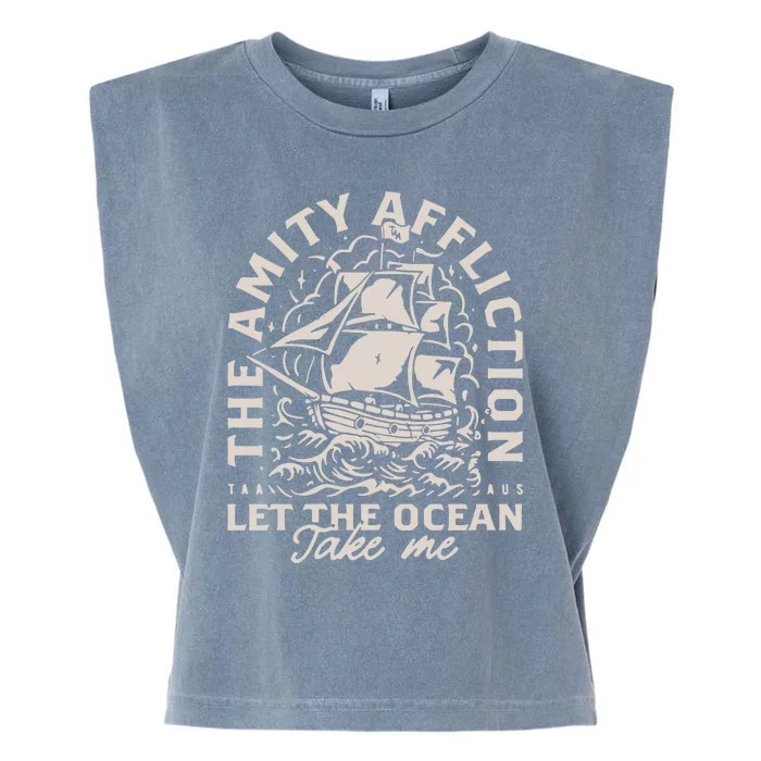 The Amity Affliction Let The Ocean Take Me Ship Garment-Dyed Women's Muscle Tee