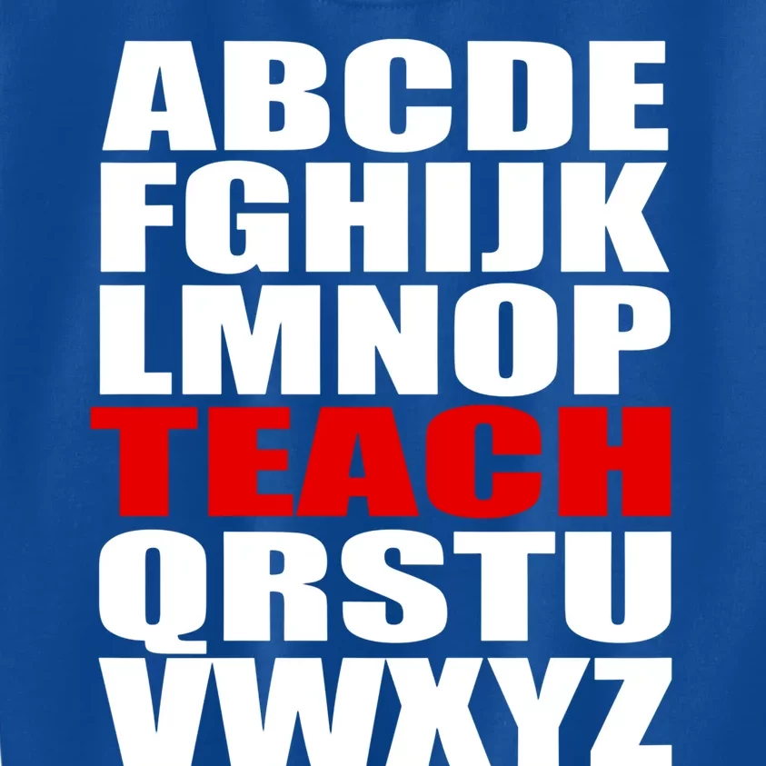 Teacher Alphabet Abcs Learning Agiftz Cool Gift Kids Sweatshirt