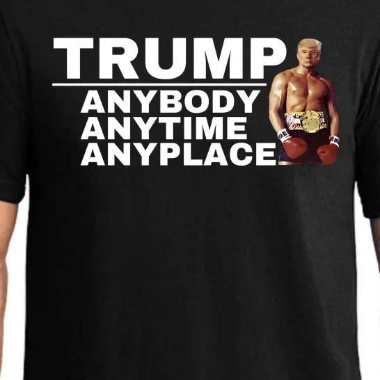 Trump Anybody Anytime Anyplace Trump 2024 Pajama Set