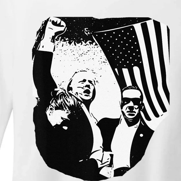 Trump Assassination Attempt Photo 2024 Womens CVC Long Sleeve Shirt