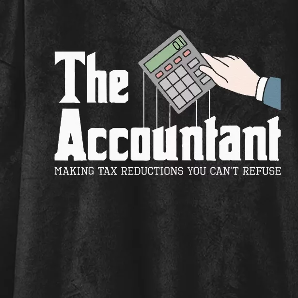 The Accountant Auditor Bookkeeper Bookkeeping Taxation Hooded Wearable Blanket