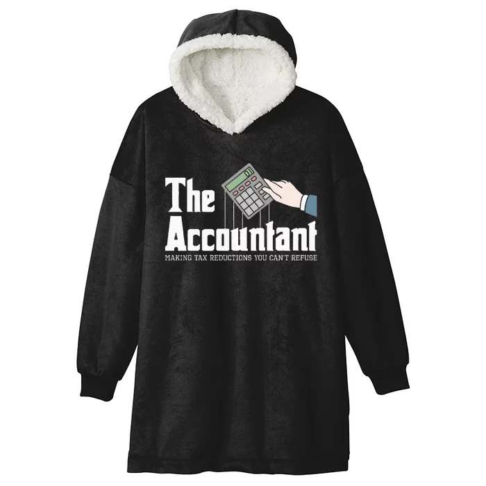 The Accountant Auditor Bookkeeper Bookkeeping Taxation Hooded Wearable Blanket