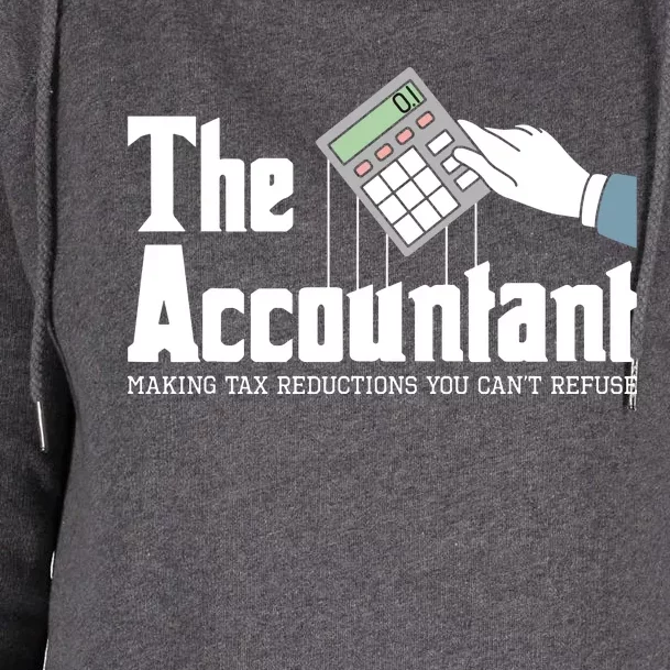 The Accountant Auditor Bookkeeper Bookkeeping Taxation Womens Funnel Neck Pullover Hood