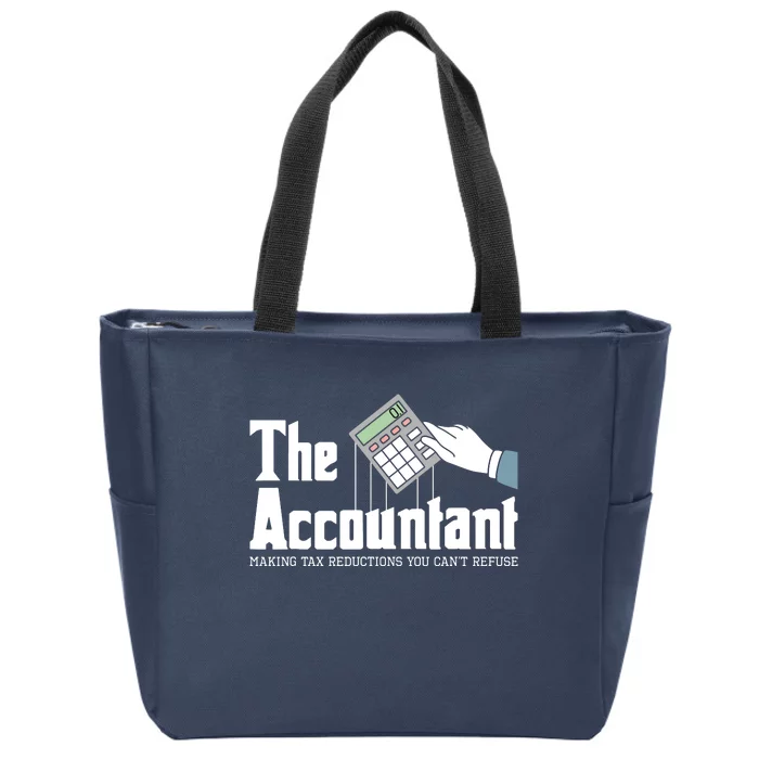 The Accountant Auditor Bookkeeper Bookkeeping Taxation Zip Tote Bag