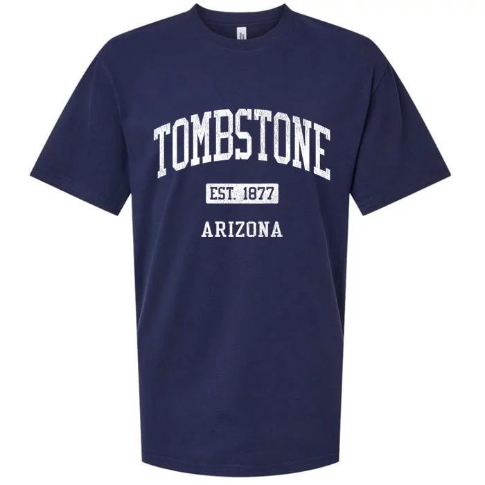 Tombstone Arizona Az Js04 Vintage Athletic Sports Sueded Cloud Jersey T-Shirt