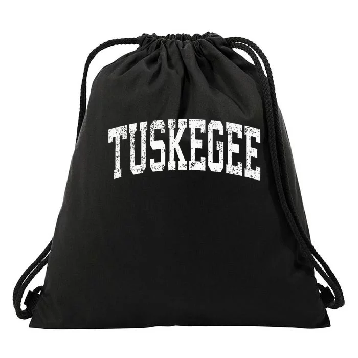 Tuskegee Alabama Al Vintage Athletic Sports Design Drawstring Bag