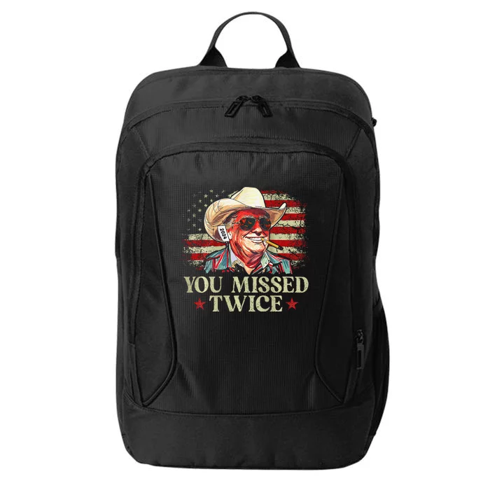 Trump Assassination Attempt You Missed Twice City Backpack