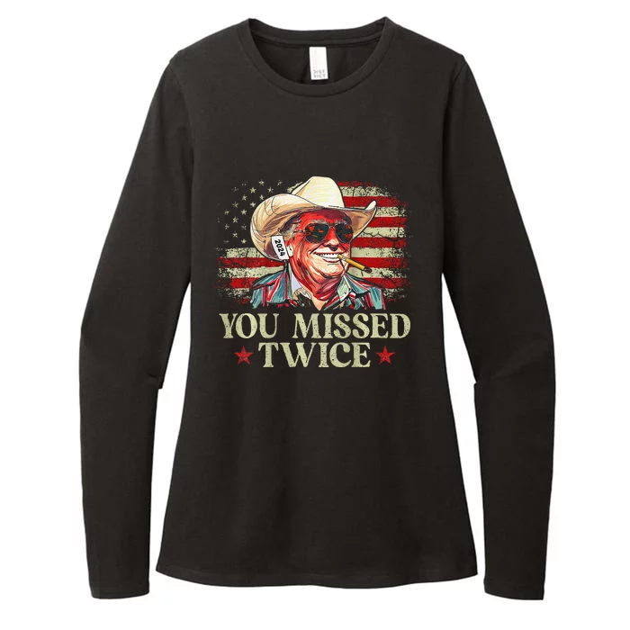 Trump Assassination Attempt You Missed Twice Womens CVC Long Sleeve Shirt