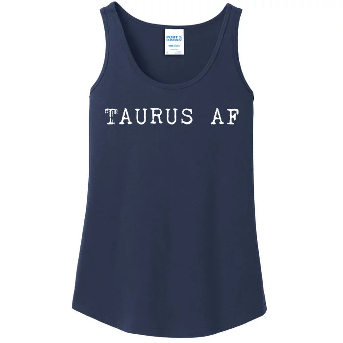 Taurus AF April May Birthday Ladies Essential Tank