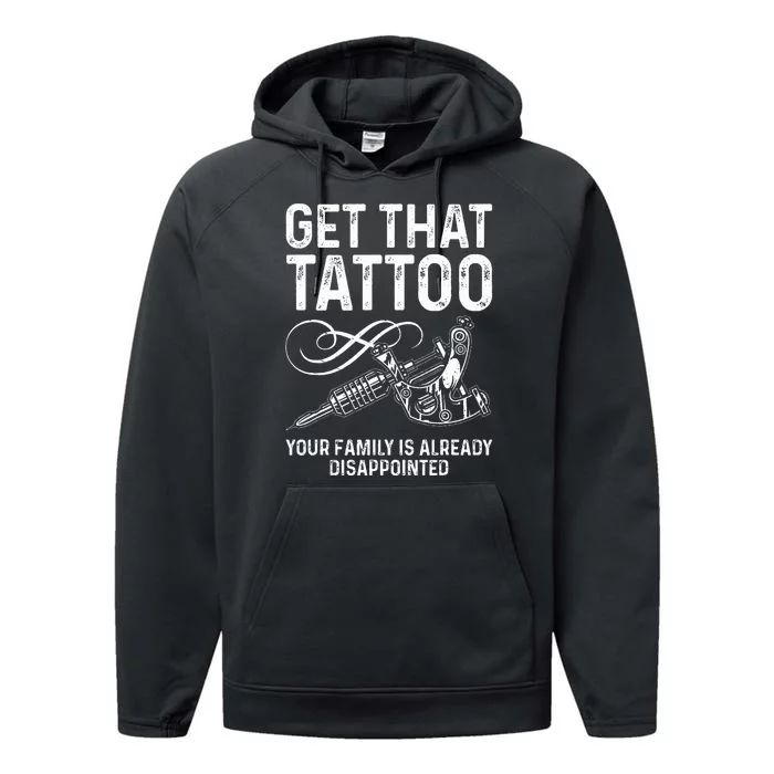 Tattoo Artist Art For Women Tattoo Lover Tattoo Artist Performance Fleece Hoodie