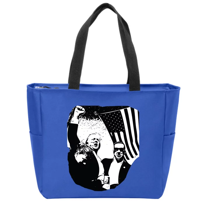 Trump Assassination Attempt Photo 2024 Zip Tote Bag