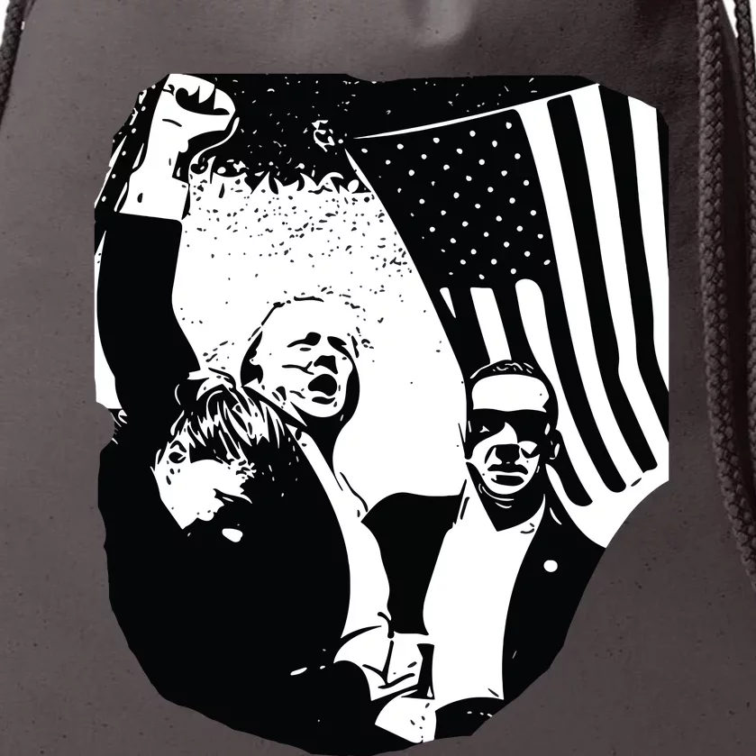 Trump Assassination Attempt Photo 2024 Drawstring Bag