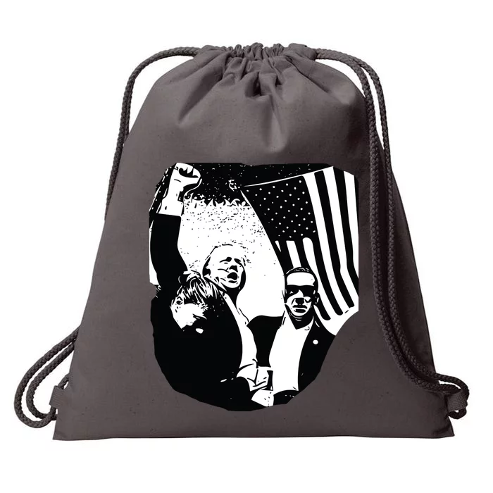 Trump Assassination Attempt Photo 2024 Drawstring Bag