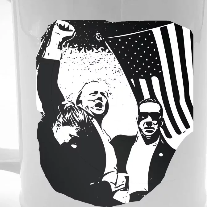 Trump Assassination Attempt Photo 2024 Front & Back Beer Stein