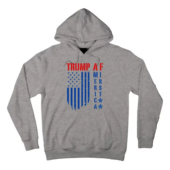 Trump Af America First Ultra Maga Republican Military Voter Tall Hoodie