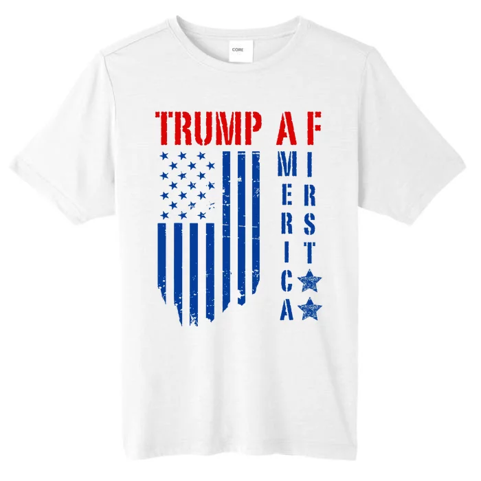 Trump Af America First Ultra Maga Republican Military Voter ChromaSoft Performance T-Shirt