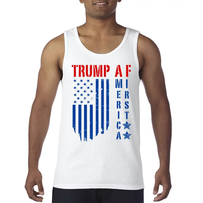 Trump Af America First Ultra Maga Republican Military Voter Tank Top